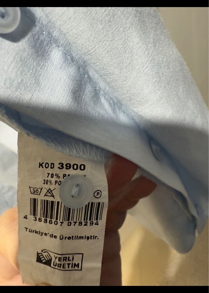 Happiness İstanbul Mavi gömlek - Görsel 3