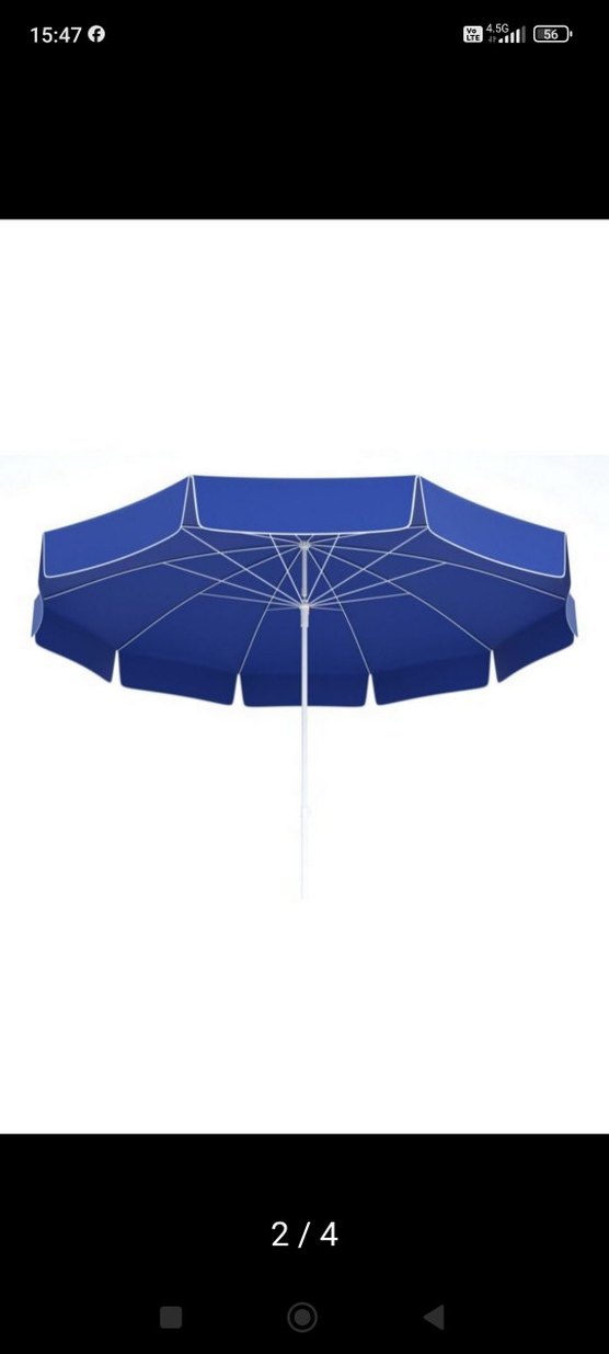 bahçe ve plaj şemsiyesi 10 telli kalın kumaş - Görsel 3