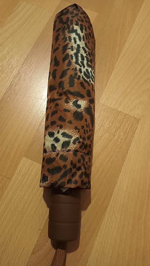 Kahverengi Kürklü Bohem Kadın Şemsiye - Görsel 2