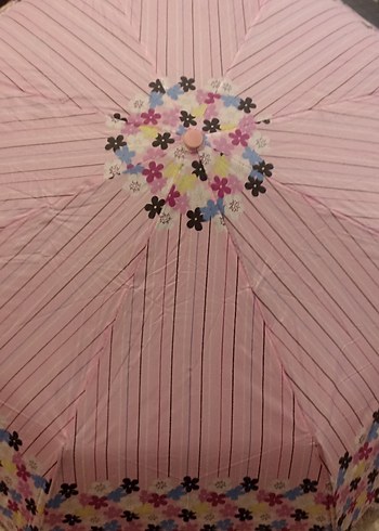 Pembe Pilili Kadın Şemsiye - Görsel 2