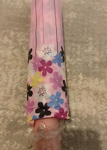 Pembe Pilili Kadın Şemsiye - Görsel 4