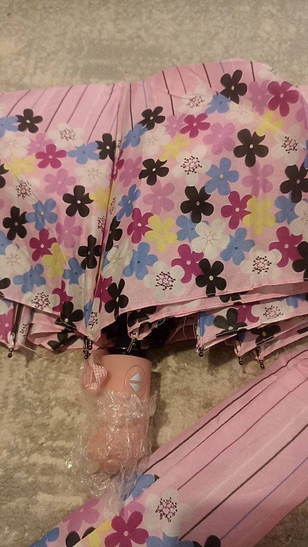 Pembe Pilili Kadın Şemsiye - Görsel 3