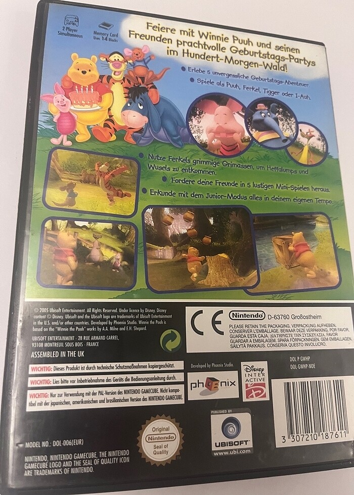 GAMECUBE , DISNEY WINNIE PUUH - Görsel 2