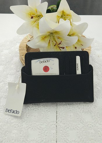 Defacto Siyah Deri Kadin Cuzdani