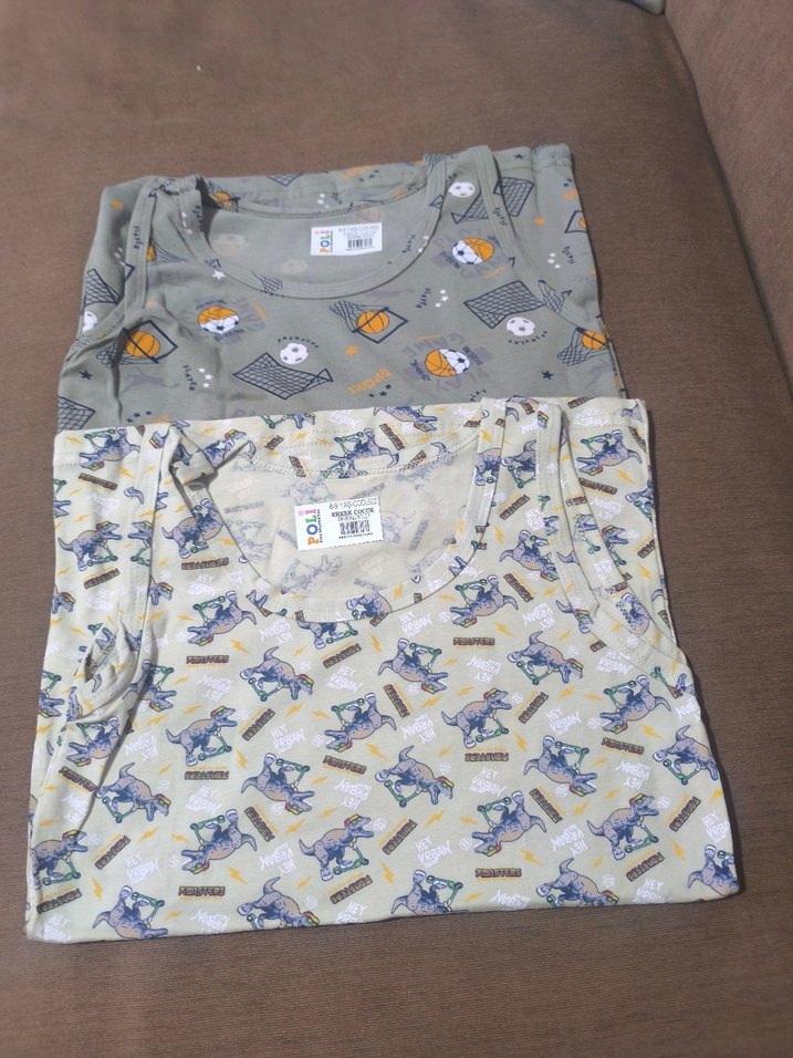 Çocuk Baskılı Gri Atlet - Görsel 2