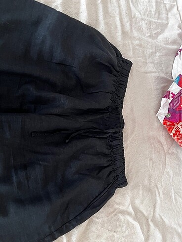 m Beden siyah Renk bershka keten karışımlı pantolon
