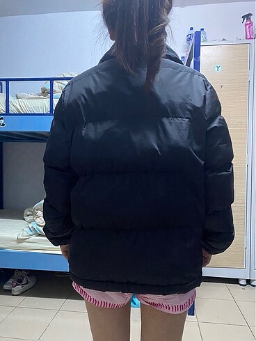 s Beden Siyah şişme mont