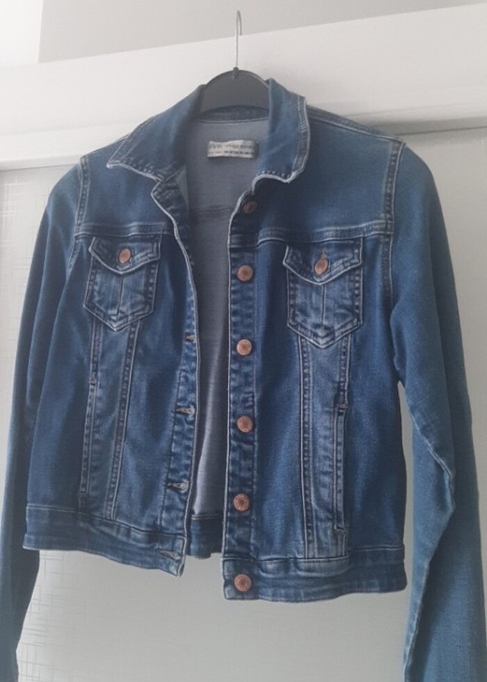 Kadın kot ceket - Görsel 3