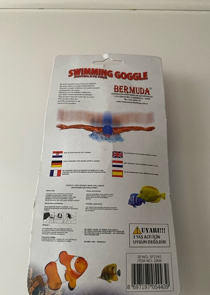 Çocuk yüzücü gözlüğü - Görsel 3