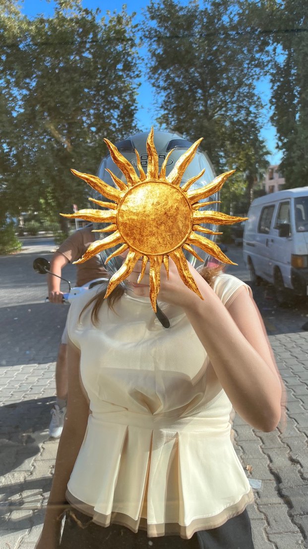 Bej Kolsuz Pilili Bluz - Görsel 2