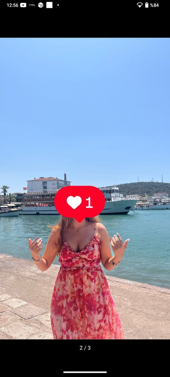 çiçek desenli şifon elbise - Görsel 3