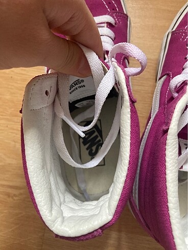 37 Beden pembe Renk Vans orijinal