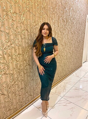m Beden Gece elbisesi