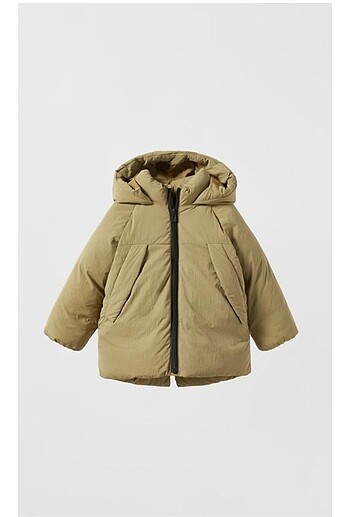 Zara 4-5 yaş etiketli uzun şişme mont