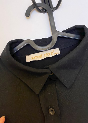 Püsküllü Siyah Uzun Kollu Tunik panço - Görsel 2