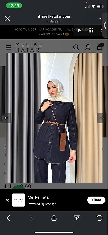 universal Beden mavi Renk Kot denim takım