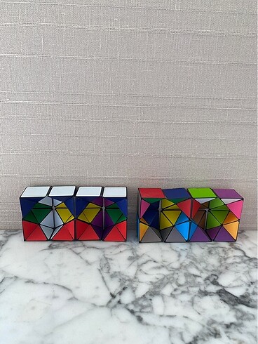 Beden Renk Rubik Yıldız Sonsuzluk Küpü x2 Adet