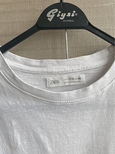 11-12 Yaş Beden beyaz Renk Zara - 11/12 Yaş - Tshirt