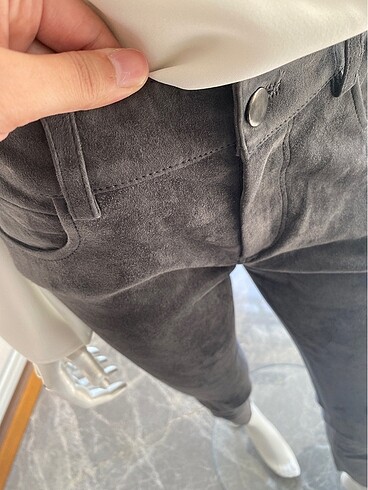42 Beden NBL CK - XL/42 Beden - Süet Deri Pantalon