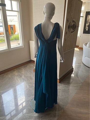 38 Beden yeşil Renk Beymen - M/38 - Gece Elbisesi