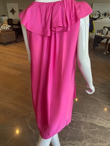 42 Beden pembe Renk Beymen - XL/42 - Elbise