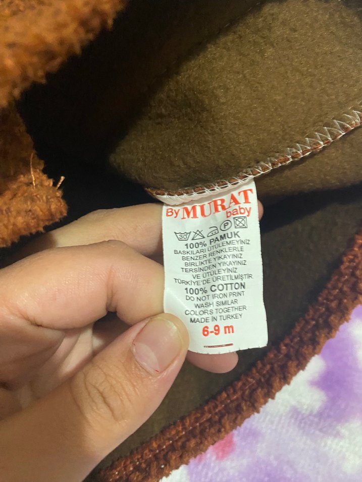 Erkek Çocuk Kahverengi Düğmeli Kaban - Görsel 3