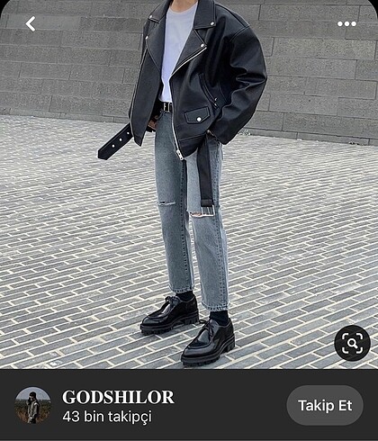 BERSHKA DERİ CEKET
