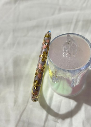 Bohem Altın Renkli Boncuklu mineli Bileklik