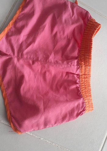 Kız Çocuk Pembe Renkli Baskılı Şort - Görsel 4