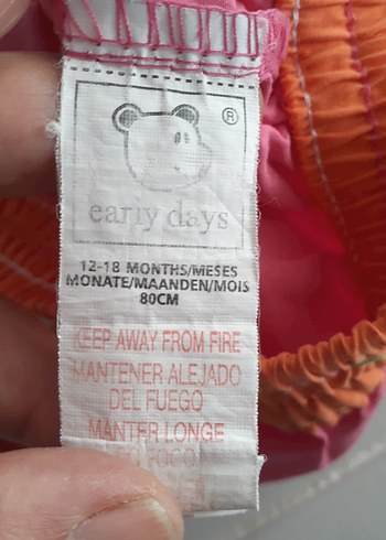 Kız Çocuk Pembe Renkli Baskılı Şort - Görsel 6