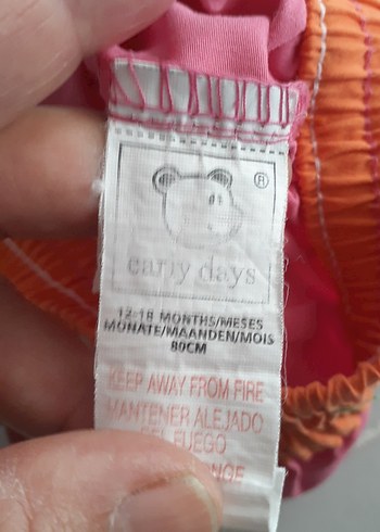 Kız Çocuk Pembe Renkli Baskılı Şort - Görsel 5