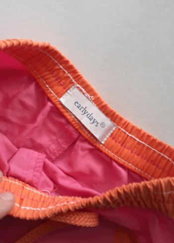 Kız Çocuk Pembe Renkli Baskılı Şort - Görsel 3