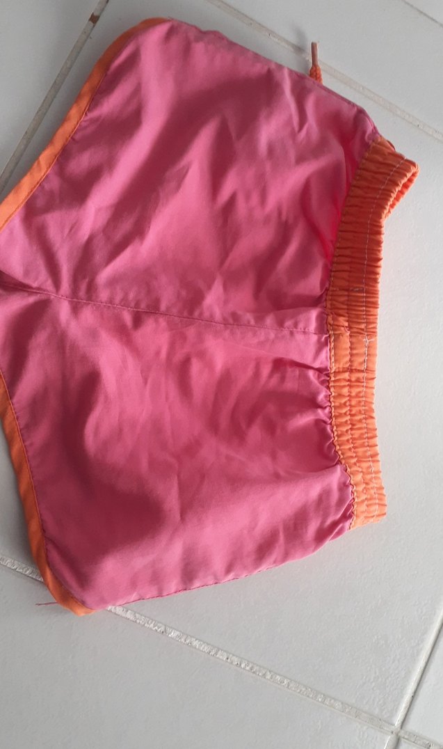 Kız Çocuk Pembe Renkli Baskılı Şort - Görsel 4