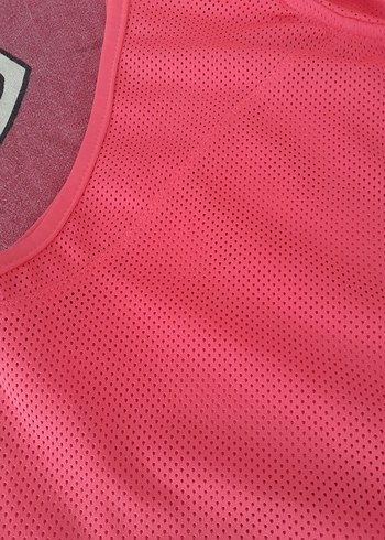 Fermuarlı Kapüşonlu Pembe Kolsuz Spor Yelek - Görsel 4