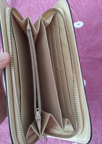 HALLO KATY Fermuarlı Siyah Parlak cocuk Cüzdanı - Görsel 3