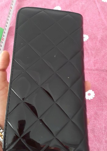 HALLO KATY Fermuarlı Siyah Parlak cocuk Cüzdanı - Görsel 4