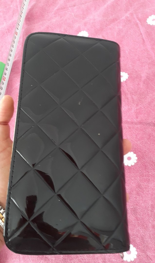 HALLO KATY Fermuarlı Siyah Parlak cocuk Cüzdanı - Görsel 4