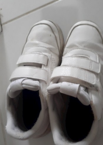 Beyaz Cırt Cırtlı Erkek Spor Ayakkabı - Görsel 3