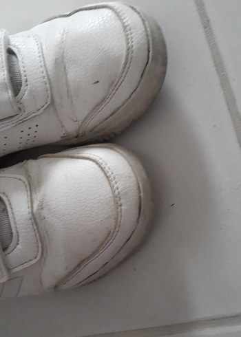 Beyaz Cırt Cırtlı Erkek Spor Ayakkabı - Görsel 6