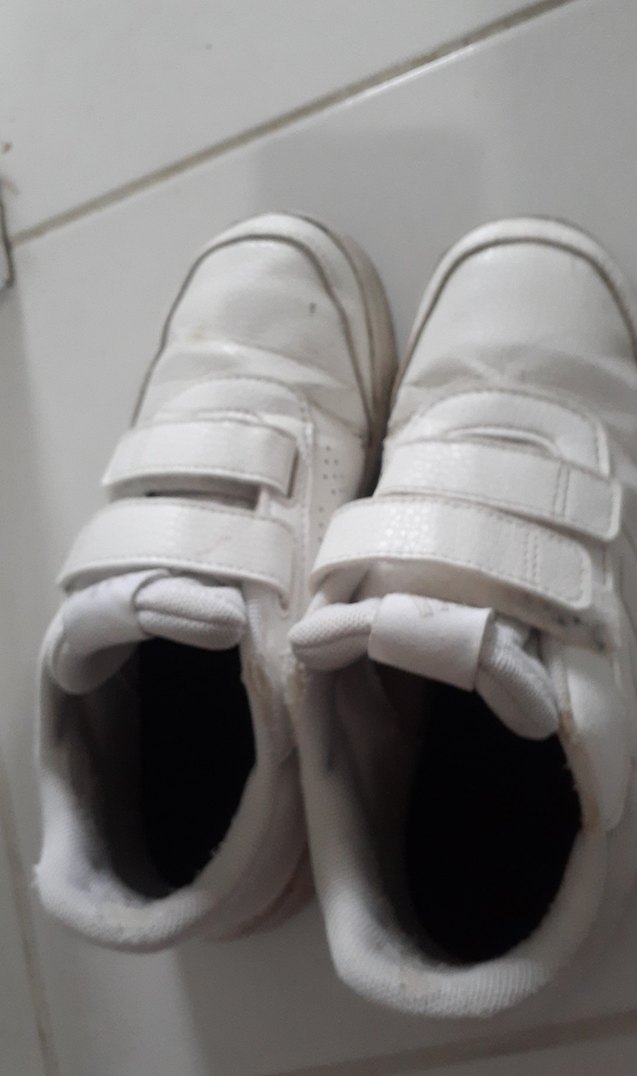 Beyaz Cırt Cırtlı Erkek Spor Ayakkabı - Görsel 3