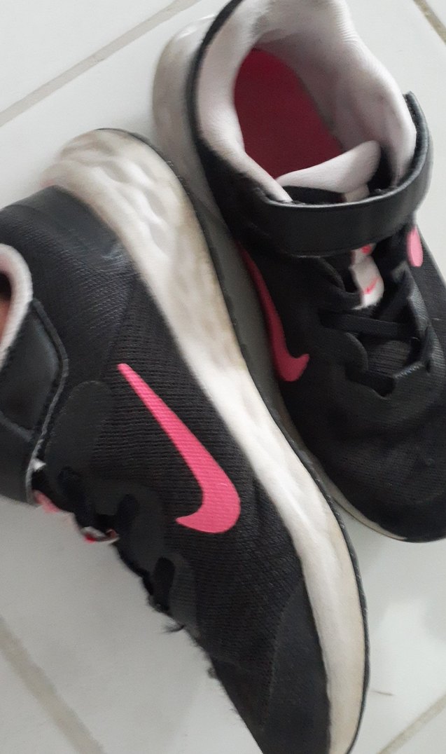 Kız Çocuk Siyah Pembe Spor Ayakkabı - Görsel 3