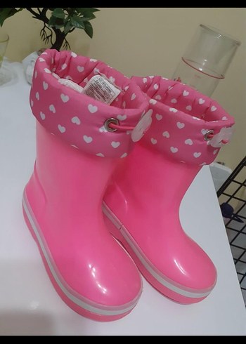 24 Beden pembe Renk Pembe Kız Çocuk yağmur botu