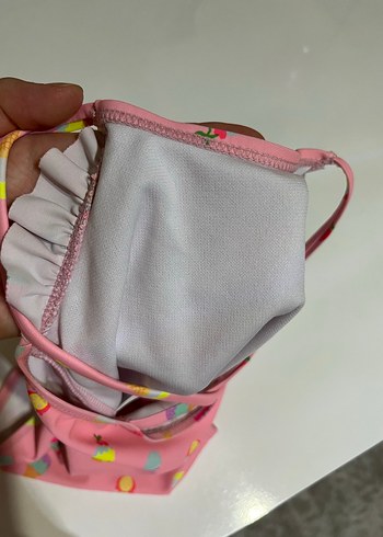 LC Waikiki Kız Çocuk Renkli Baskılı Askılı Mayo