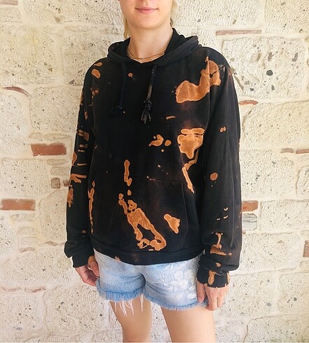 m Beden Batik desen Sweatshirt