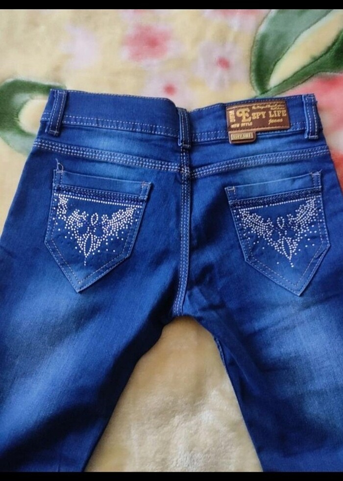 Kız çocuk jean - Görsel 3