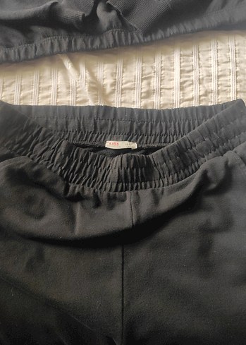 Kız Çocuk Siyah Baskılı Pamuklu Eşofman Takımı - Görsel 6