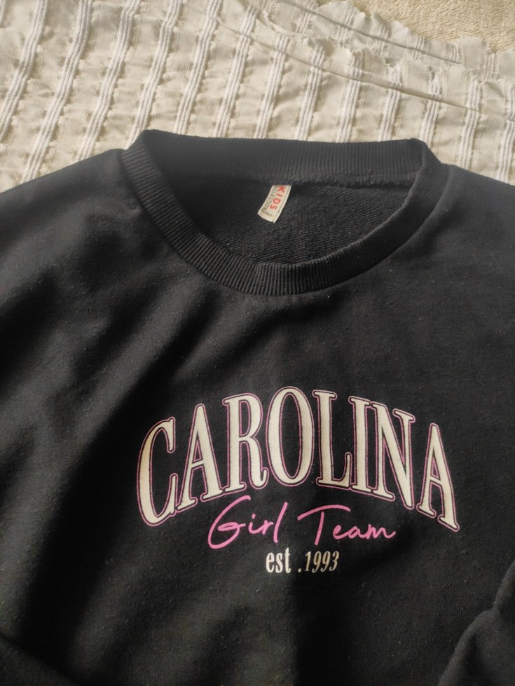 Kız Çocuk Siyah Baskılı Pamuklu Eşofman Takımı - Görsel 2