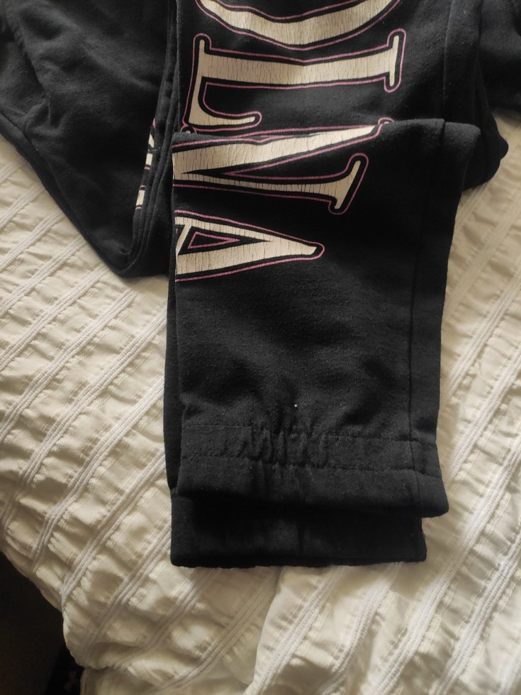 Kız Çocuk Siyah Baskılı Pamuklu Eşofman Takımı - Görsel 5