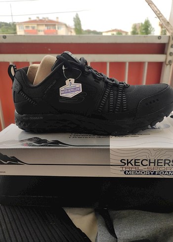 45 Beden Orijinal Skechers Erkek siyah Outdoor Spor Ayakkabı