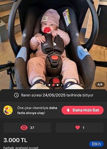 Bebek arabasi kinder kraft